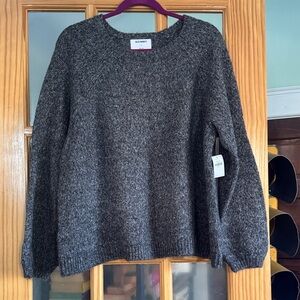 Old Navy Gray Crew Neck Sweater